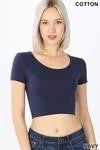 Short sleeve crop top