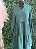 Tiered Ruched Dress