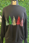 Sequin Trees Sweater