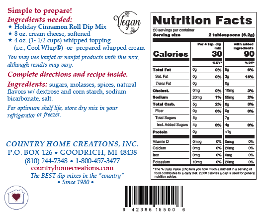 Holiday Cinnamon Roll Dip Mix - NEW RELEASE