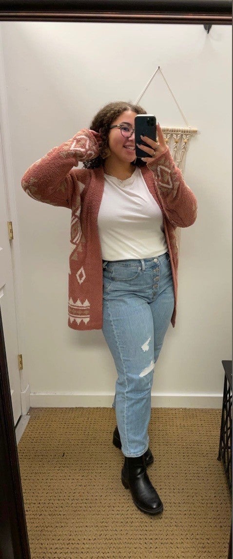 Clay Aztec Soft Sweater