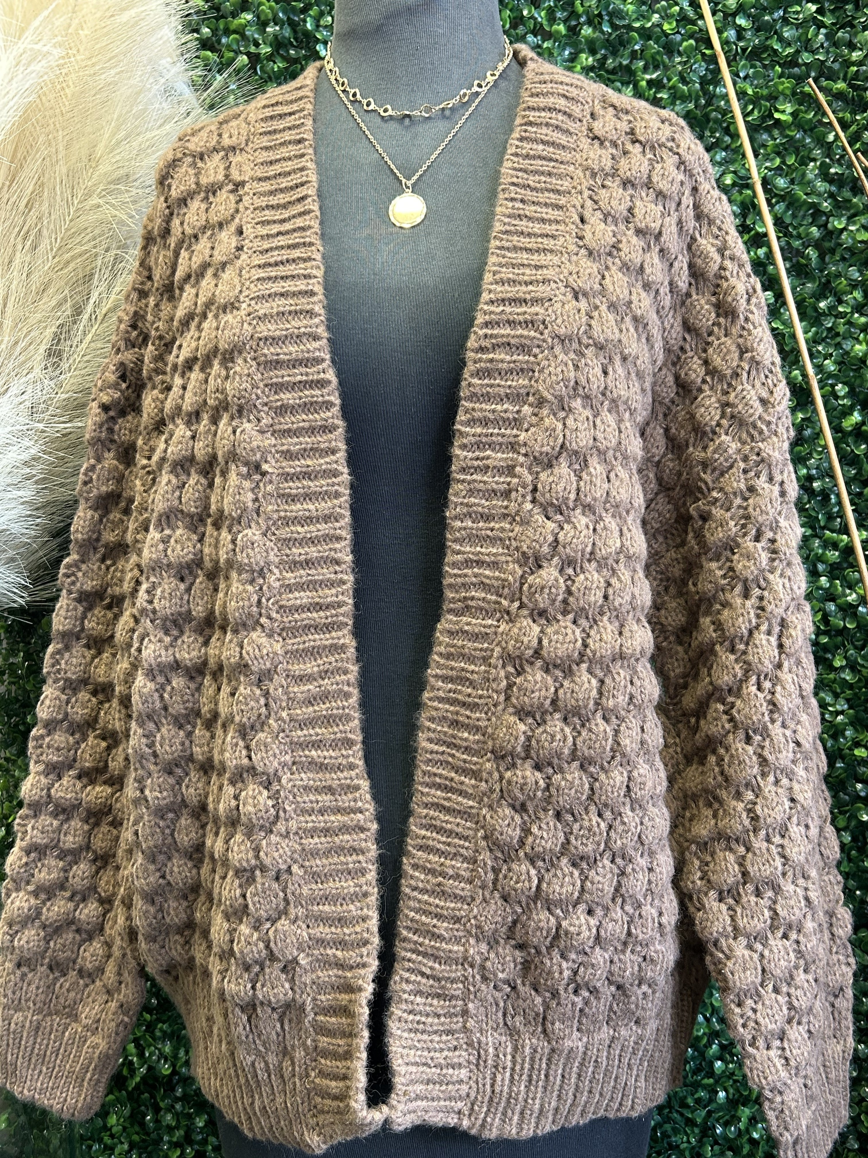 Keep Dreaming Bubble Knit Cardi