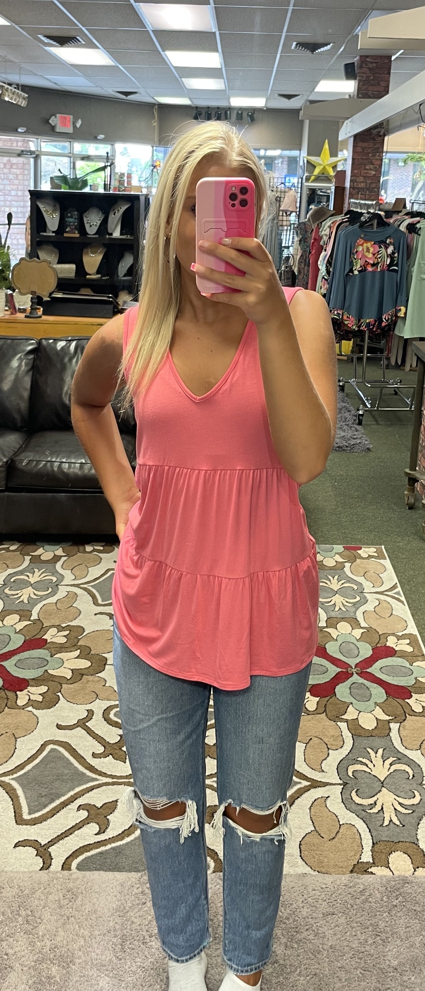 Coral Tank Tunic