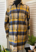 Check Flannel Shirt/ Dress- Plus