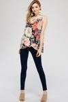 red floral sleeveless top