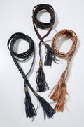 tassel braided belt