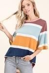 Wide striped top