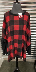 Loose Fit Buffalo Plaid Top