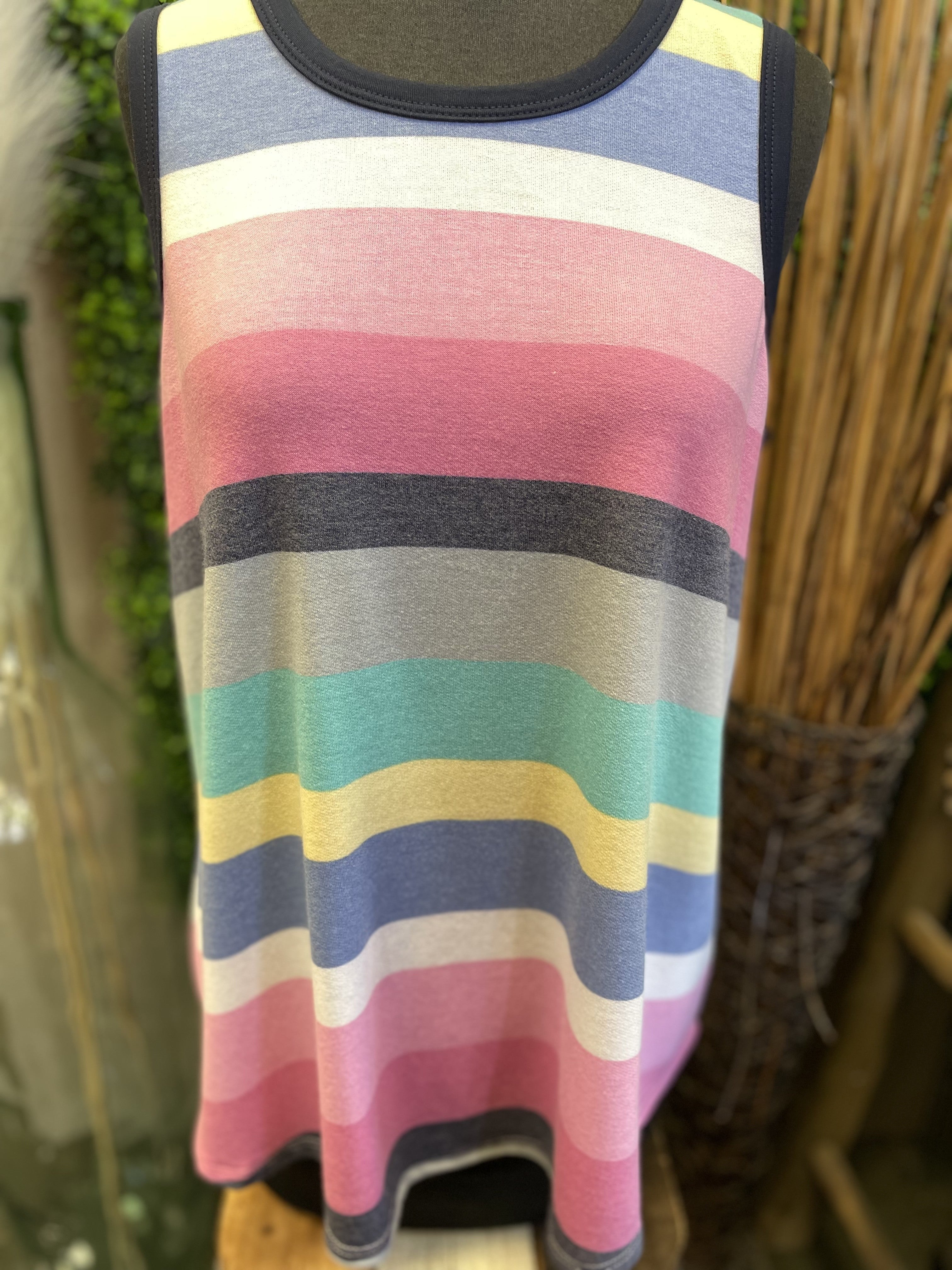 Terry Striped Tank Top