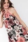 Halter neck floral dress