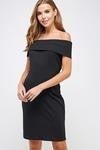 LBD fold over neckline dress