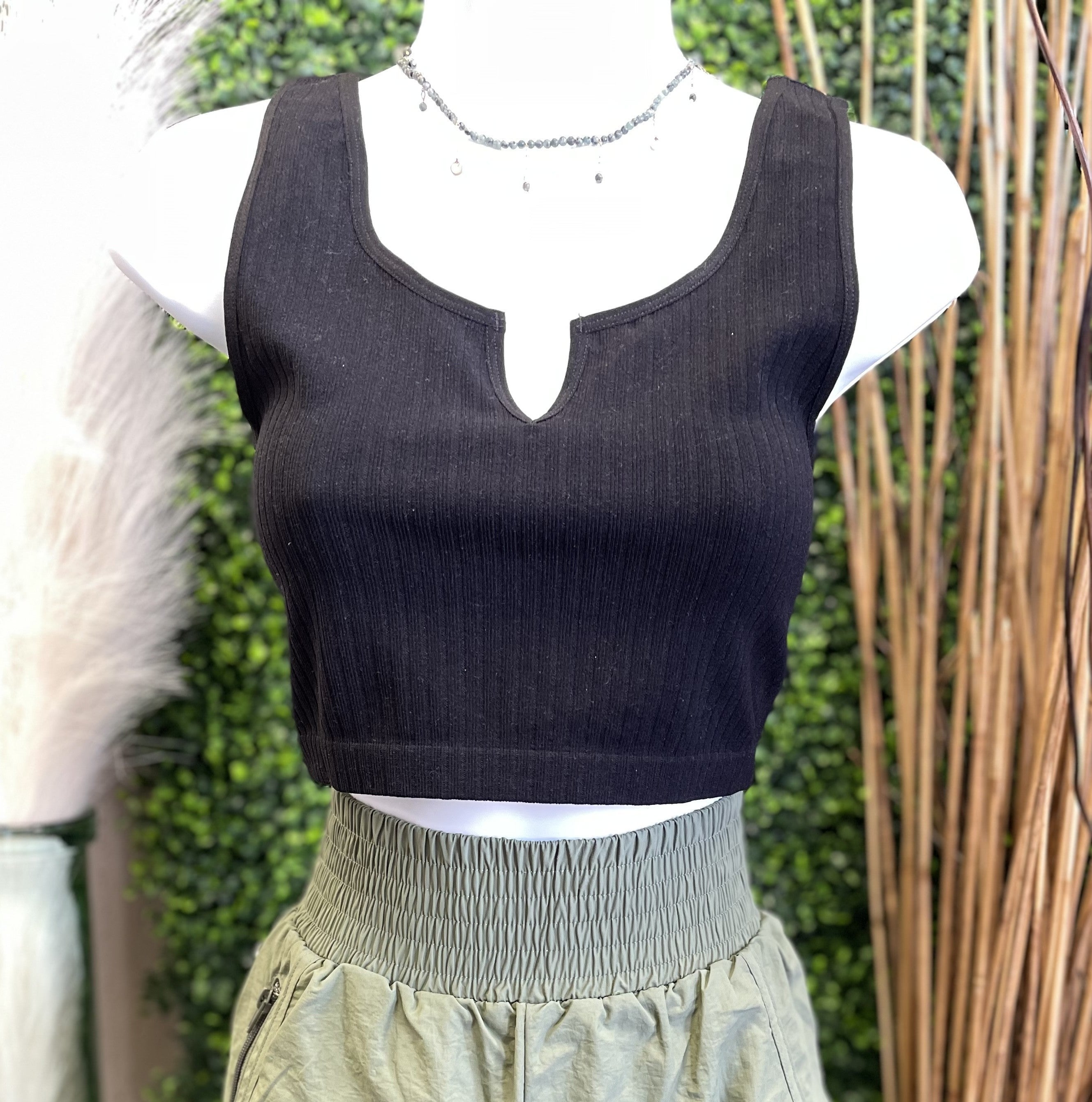 Ribbed Crop Top