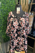 O-Ring Puff Sleeve Blouse