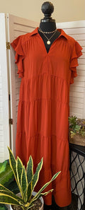 Midi Dress w/Cap Sleeve