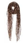 cheetah oblong scarf