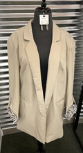 Animal Print Cuff Blazer