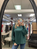 PomPom Dotted Fabric Blouse