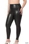 High Rise Faux Leather Leggings