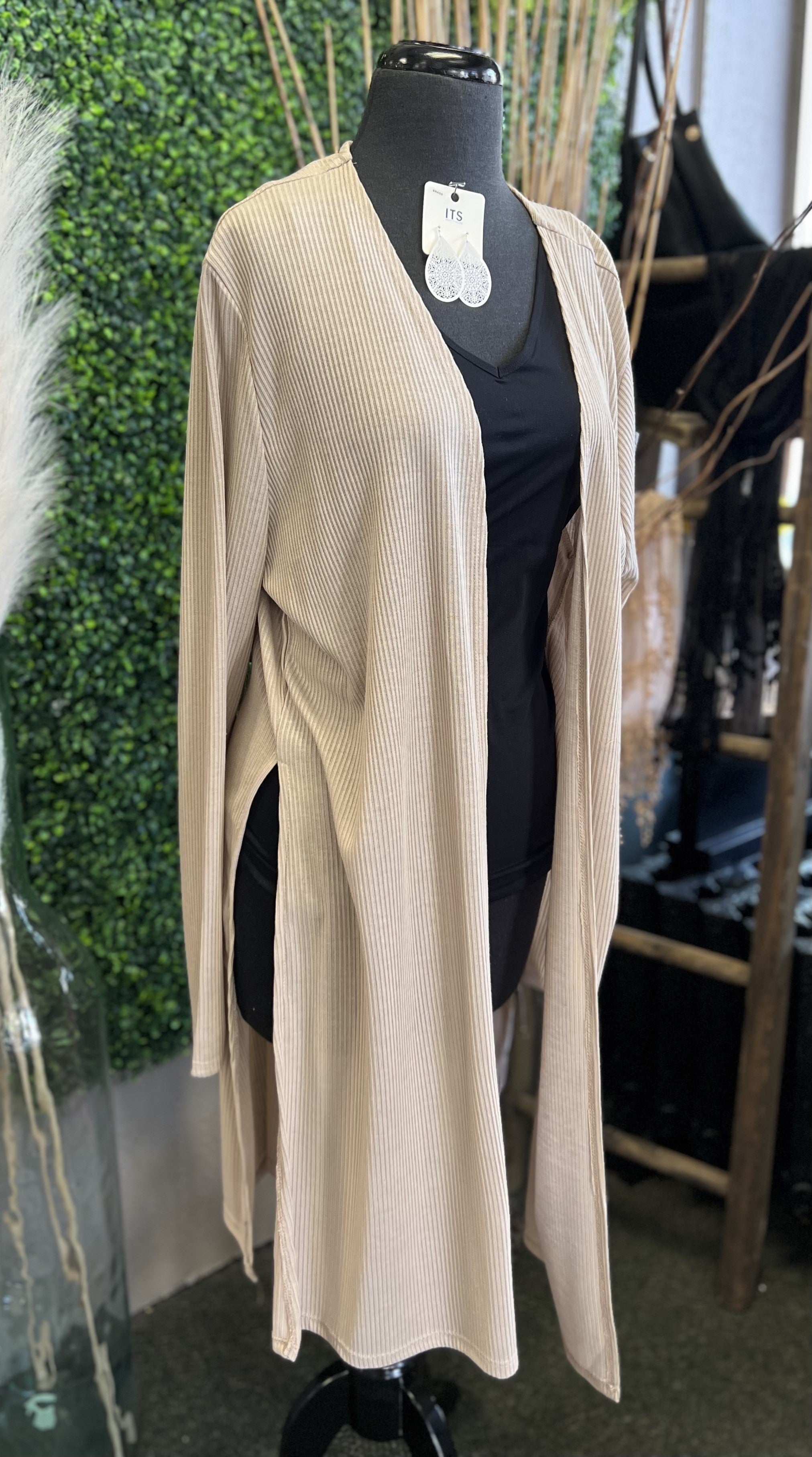 Mid Length Side Slit Kimono