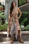 Hanky Hem Printed Dress