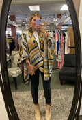 Brown Aztec Ruana