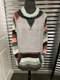 Soft Striped Ragland Pullover