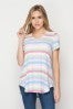 Purple striped top