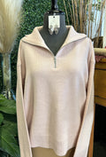 Collared Neck 1/4 Zip Sweater