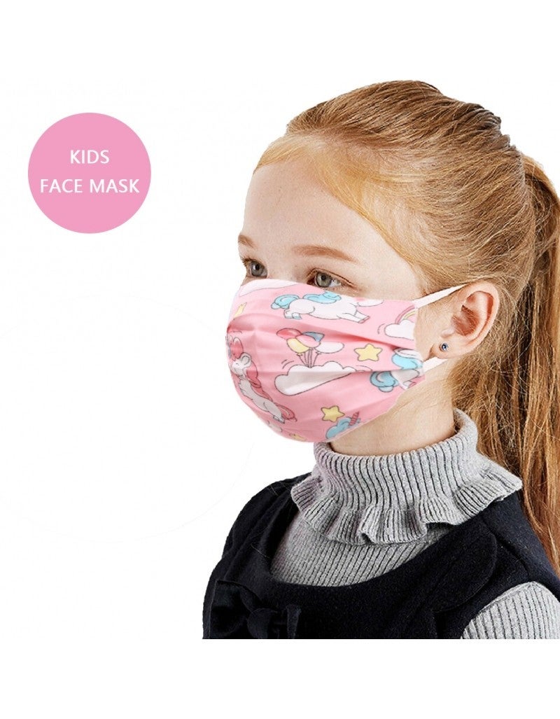Kids Light Blue Unicorn Mask