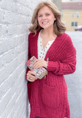 Popcorn Sweater w/ Pockets