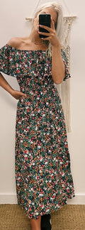 Floral Off Shoulder Maxi