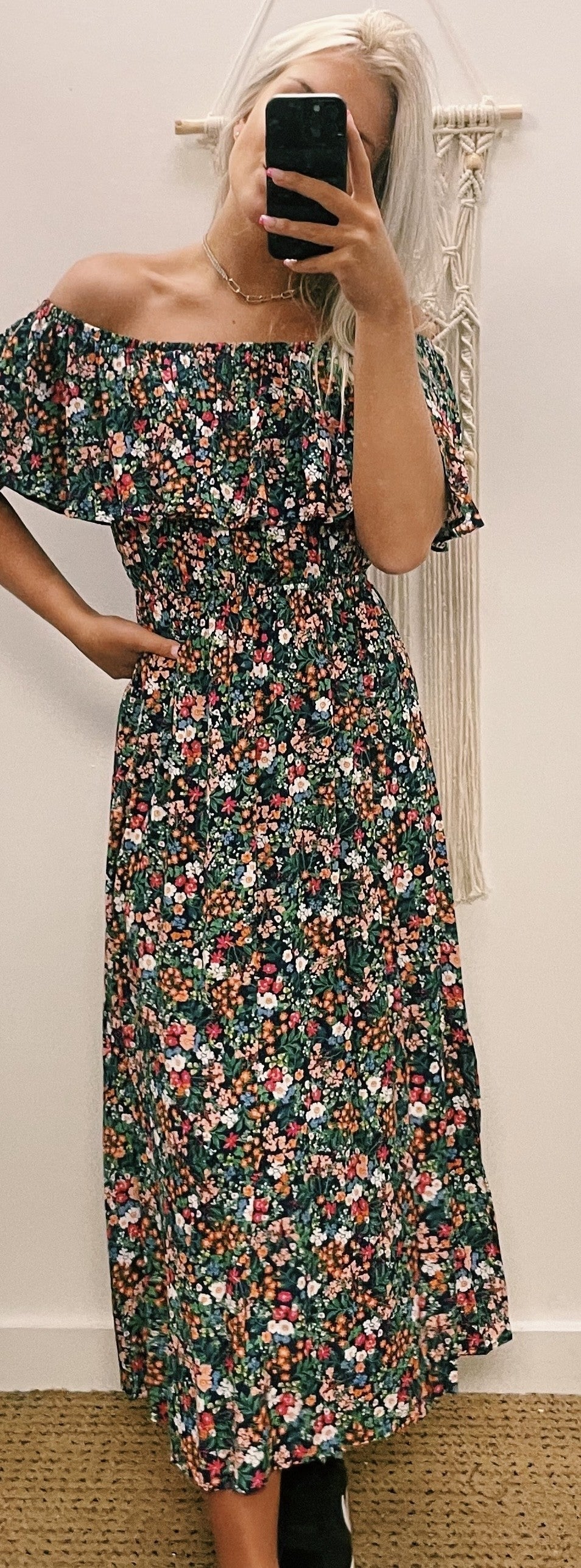 Floral Off Shoulder Maxi