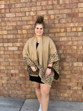 Animal Fringe detail kimono