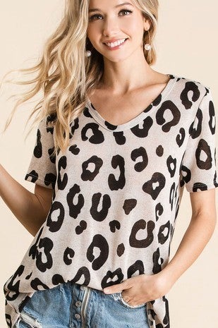 leopard print top