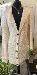 Cream Fluffy Cardi