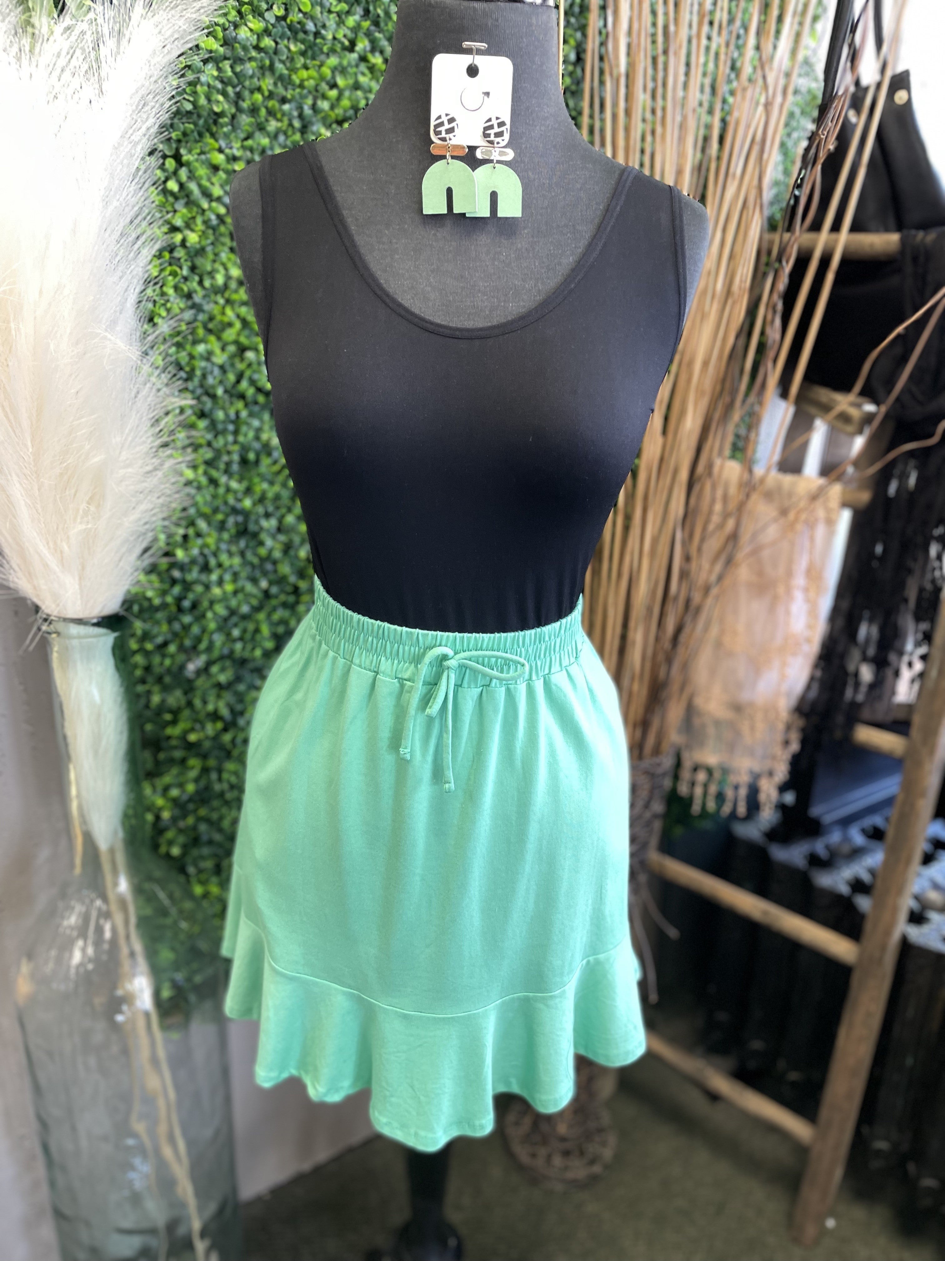 Flare Tiered Skirt