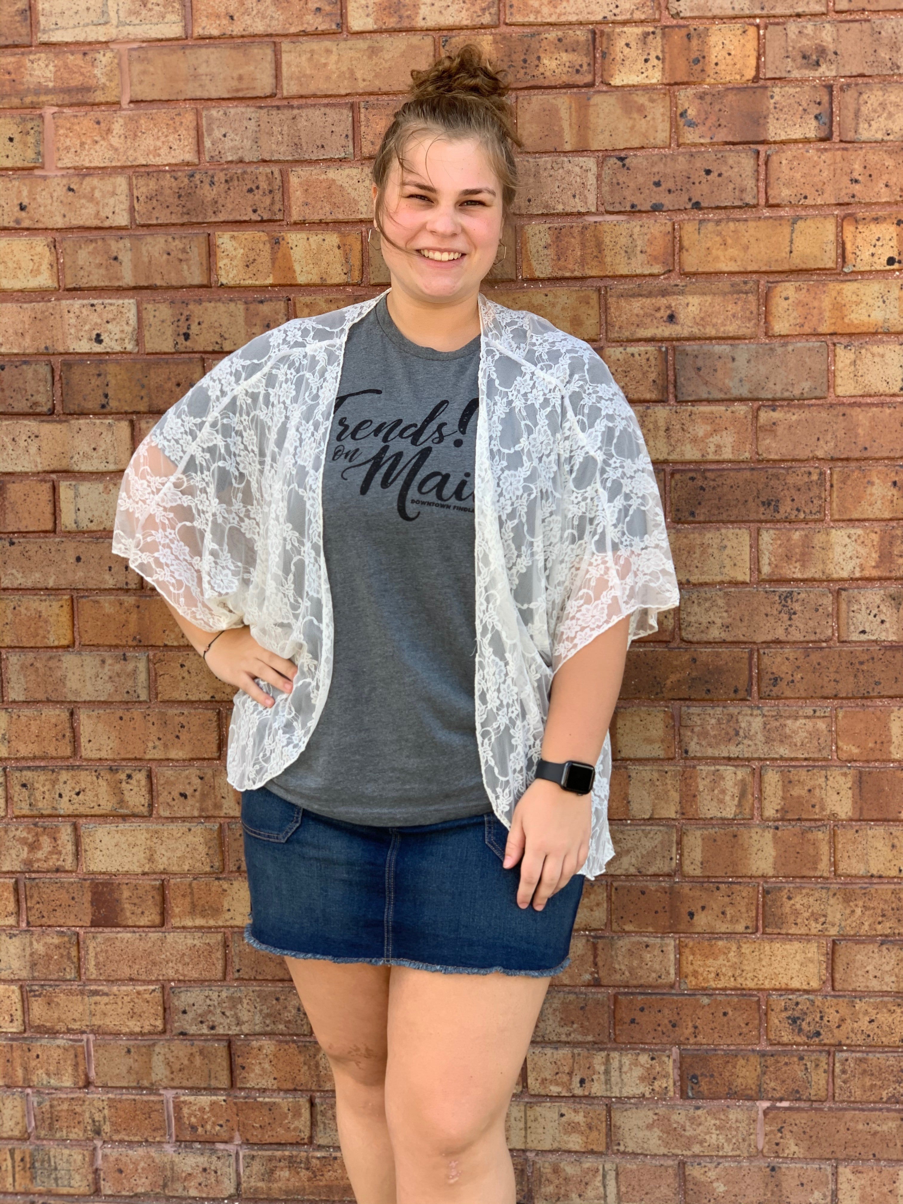 Ivory Lace Kimono