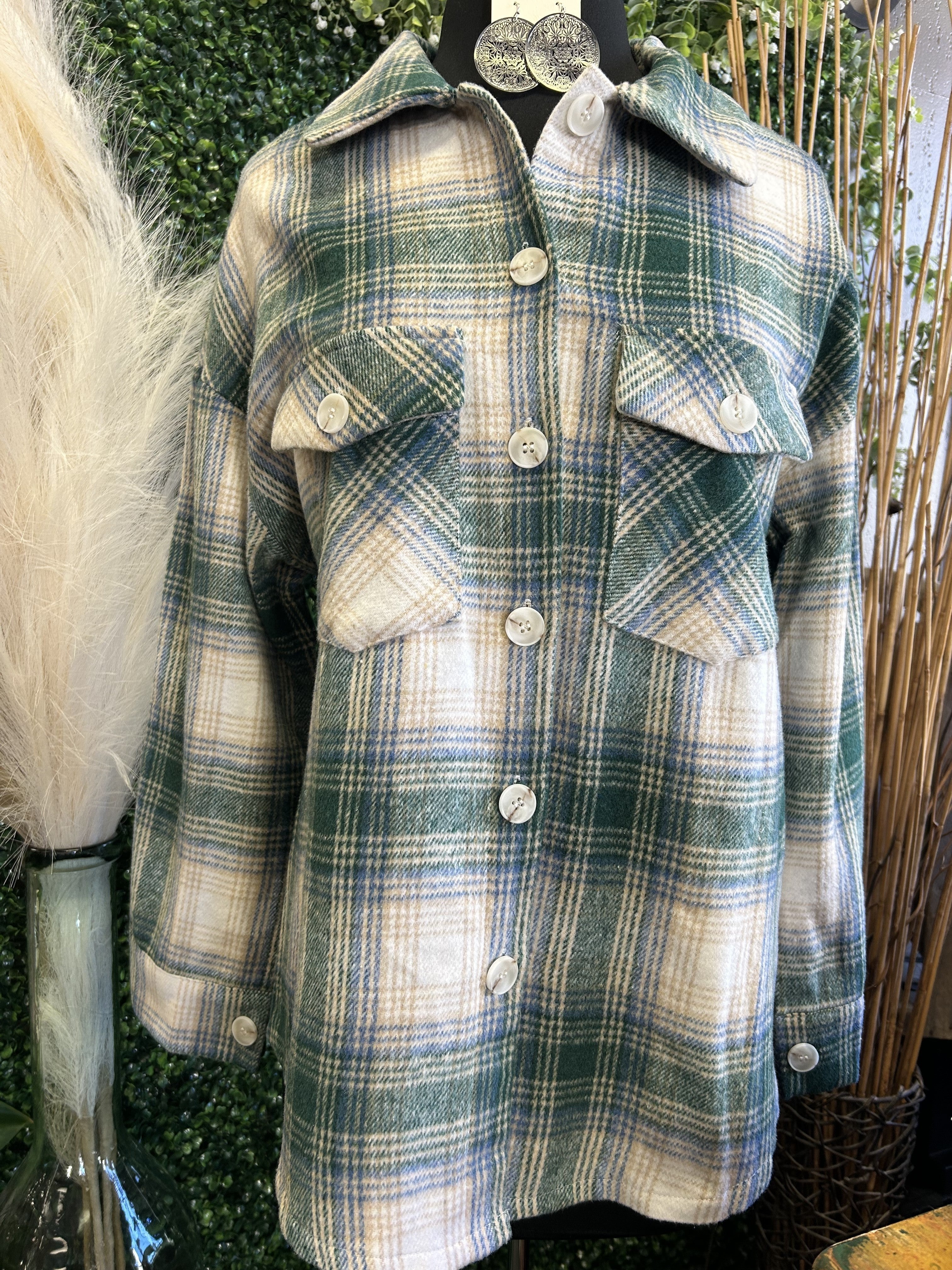 Evergreen Plaid Button Down
