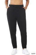 Black 100% Cotton Joggers