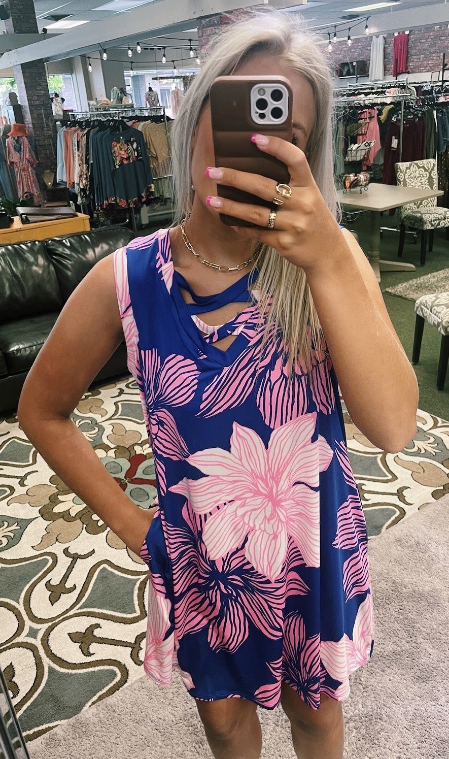 Sleeveless Criss Cross Dress