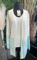 Ombre Loose Weave Cardi