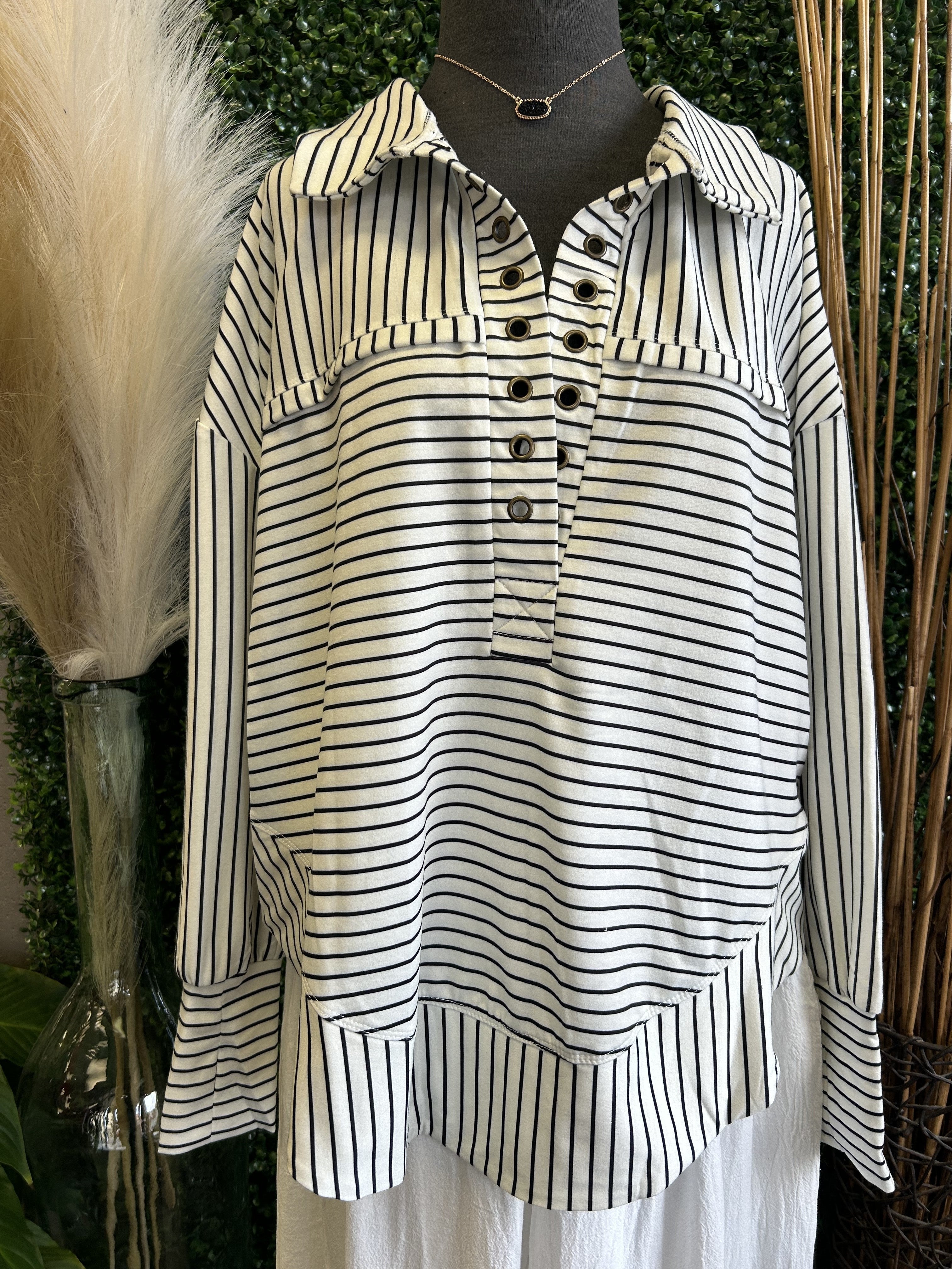 Striped Versatile Top