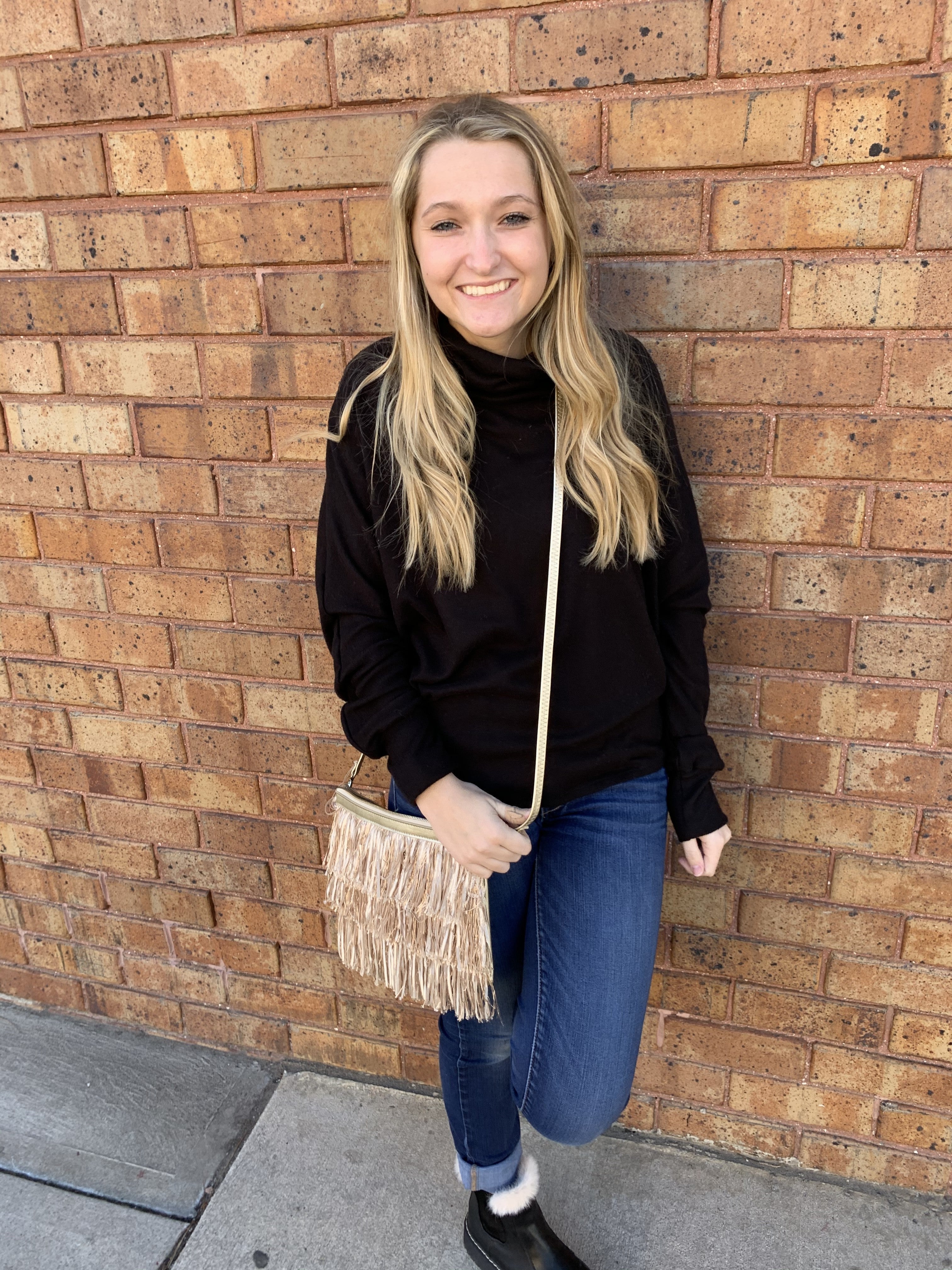 Soft Brush Hacci Sweater with Dolman Sleeves