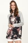 Floral Hoodie Tunic