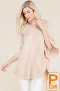 flow sleeve knit top