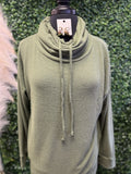 Turtleneck Side Pocket Pullover