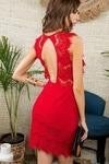 Lace trim dress