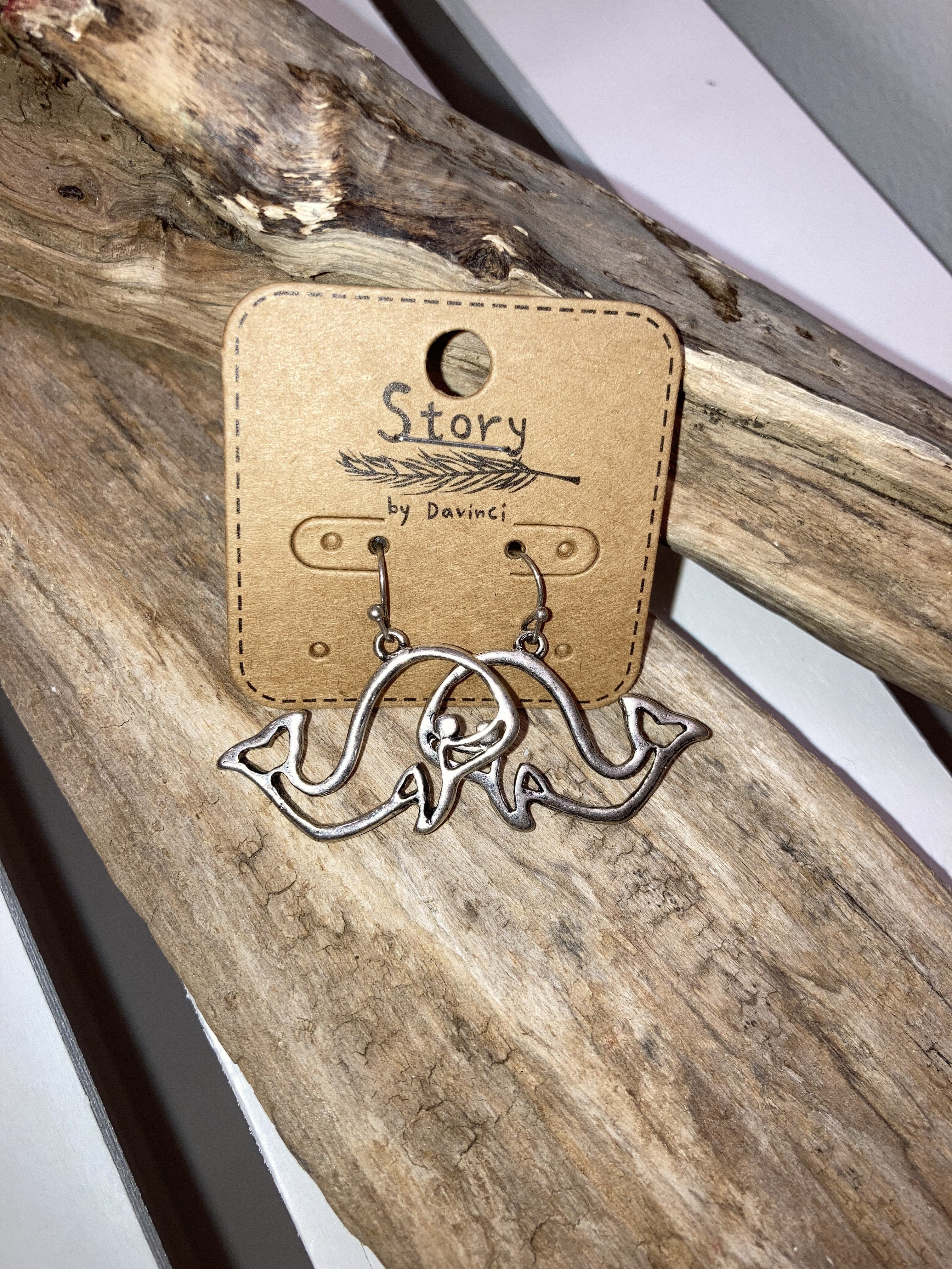Whale earrings