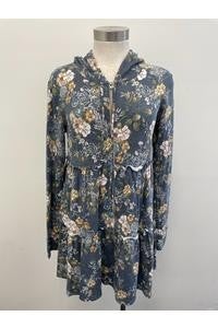Floral Zippered Jacket