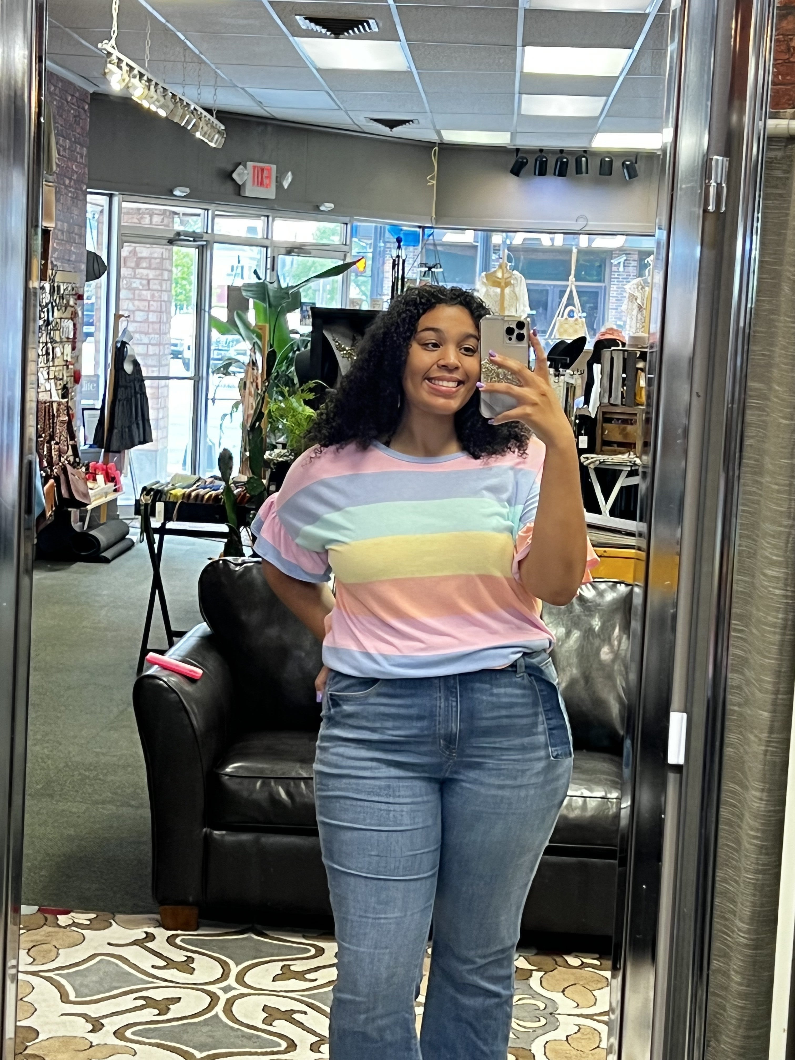 Pastel Striped Top